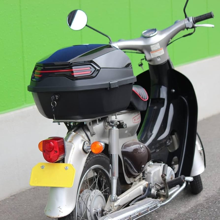 Amazon | バイク リアボックス 44L トップケース バイクボックス